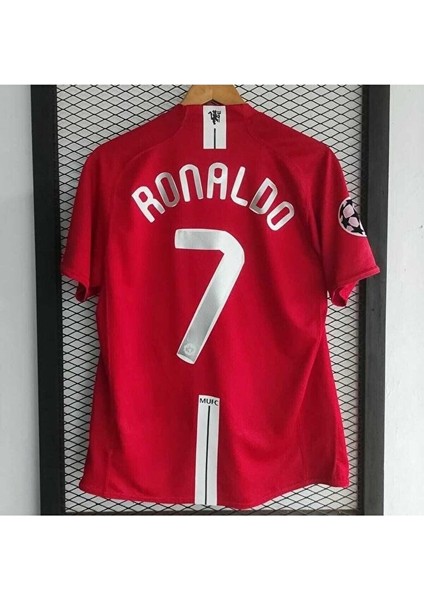 Manchester/united 2008 Moskova Şampiyonlar Ligi Finali Cristiano Ronaldo Kısa Kol Forması