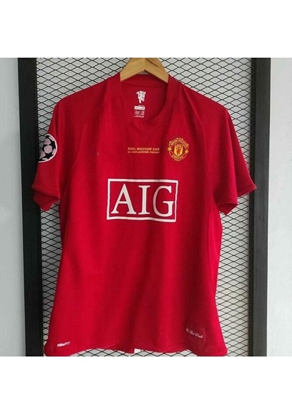 Manchester/united 2008 Moskova Şampiyonlar Ligi Finali Cristiano Ronaldo Kısa Kol Forması fırsatları