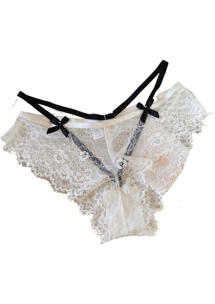 Kadınlar Için Yeni Fransız Tarzı Dantel Külot, Nefes Alabilen, Rahat, Düşük Belli, Kadın Külotu (3'lü Paket, Siyah, Beyaz ve Pembe) (Yurt Dışından) modelleri