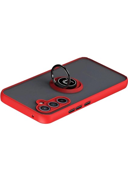 Samsung Galaxy S25 Fe Montreal Yüzüklü Silikon Kapak - Kırmızı modelleri