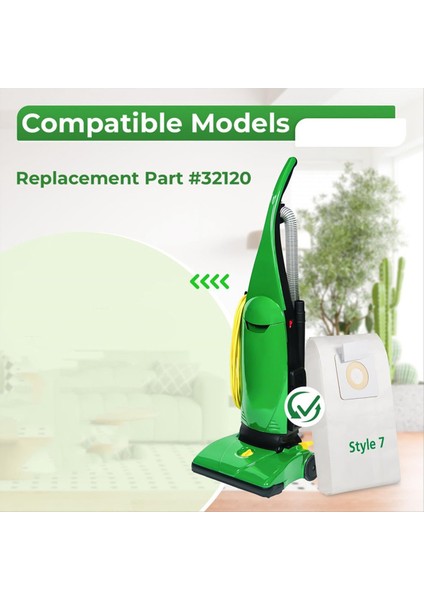 18 Paket Tarzı Bissell Dik Vakumlar Için 7 Vakum Poşeti: Powerforce 1739 3522 3525 71Y7, Powerglide 3545 (Yurt Dışından) fiyatları