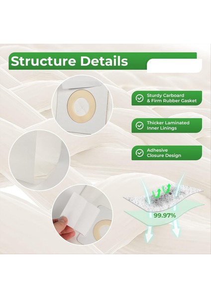 18 Paket Tarzı Bissell Dik Vakumlar Için 7 Vakum Poşeti: Powerforce 1739 3522 3525 71Y7, Powerglide 3545 (Yurt Dışından) fırsatları