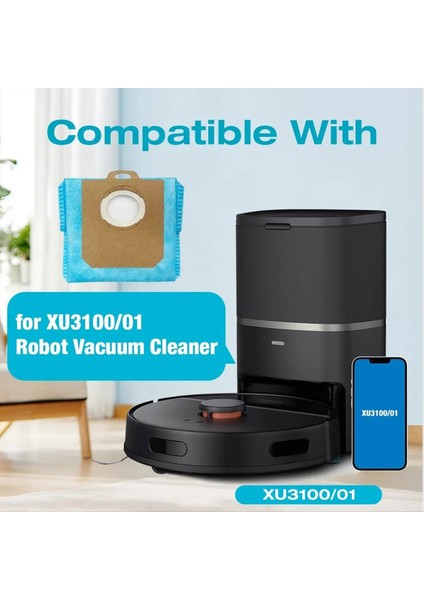 Elektrikli Süpürge Torbaları Seti Philips Homerun Serisi 3000 XU3100/01 XU3110/02 XU3000 / 01 XU3000 / 02 Robotlu Süpürge (Yurt Dışından) modelleri