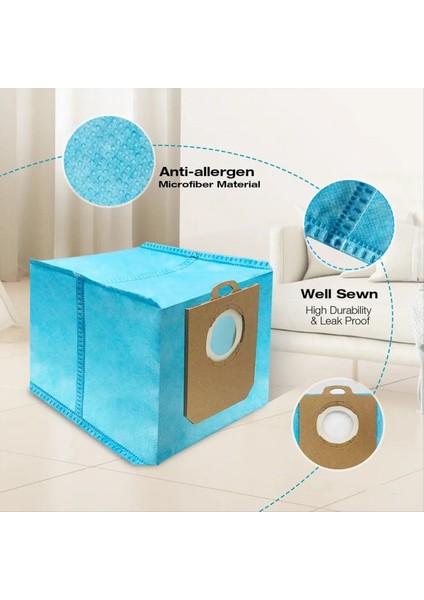 Elektrikli Süpürge Torbaları Seti Philips Homerun Serisi 3000 XU3100/01 XU3110/02 XU3000 / 01 XU3000 / 02 Robotlu Süpürge (Yurt Dışından) fırsatları