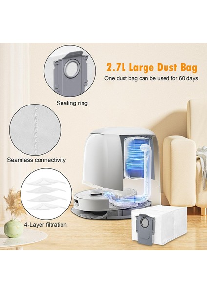 Için Roborock Robotlu Süpürge Qrevo Curv Aksesuarları Ana Fırça Yan Fırça Paspas Bezi Hepa Filtre Aksesuarları (Yurt Dışından) fiyatları