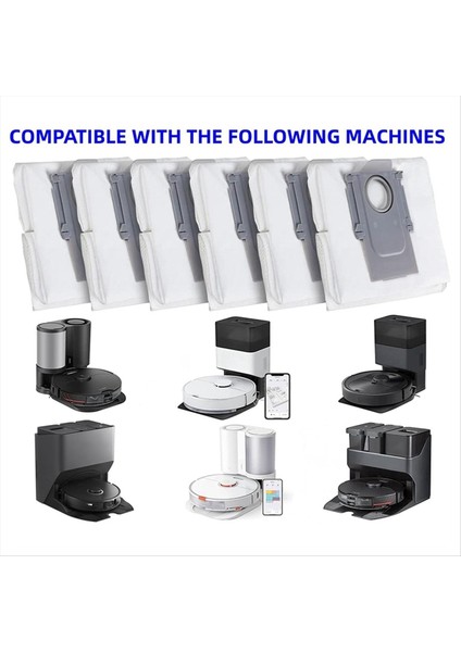 Roborock S8+ / S8 Pro Ultra Q7+ / Q7 Max+ / Q8 Max+ / Q5 + Ultra Otomatik Robot Elektrik Süpürgesi Aksesuarları Toz Torbası Değiştirme (Yurt Dışından) fırsatları