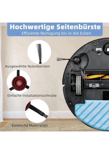 Ecovacs Deebot Için N8 / N8+ / N8 Pro/n8 Pro+/t9 / T9+ Elektrikli Süpürge Yedek Parça Sarf Malzemeleri Ana Yan Fırçası Hepa Filtre (Yurt Dışından) modelleri