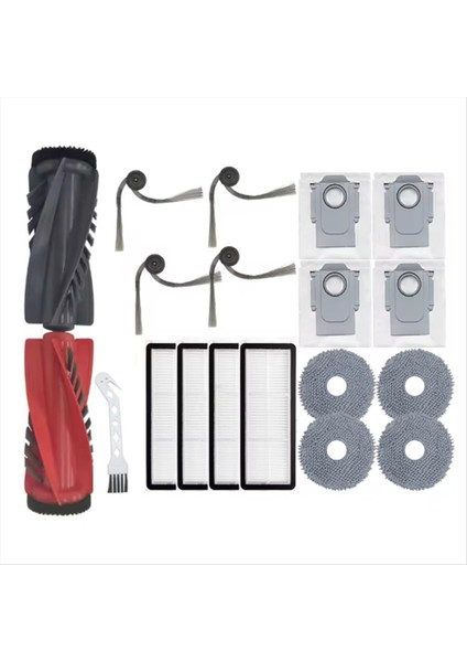 18 Adet Roborock Qrevo C / Curv / Curvc / Kenar / Edgec / 5AE / S5V Süpürme Ana Yan Fırça Paspas Filtre Toz Torbaları (Yurt Dışından) fırsatları