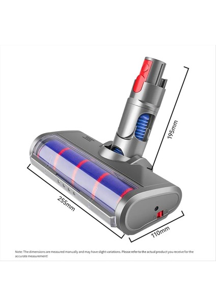 Toz Algılama Vakum Ekleri Dyson G5 V15 V11 V10 V8 V7 Vakum Yumuşak Rulo Fırça Kafası (Yurt Dışından) modelleri