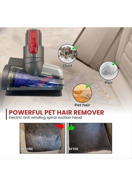 Dyson V7 / V8/V10/V11 / V15 Elektrikli Süpürge Toz Mite Kaldırma Kafası Mini Elektrikli Fırça Kafası Elektrikli Süpürge Için (Yurt Dışından) fiyatları