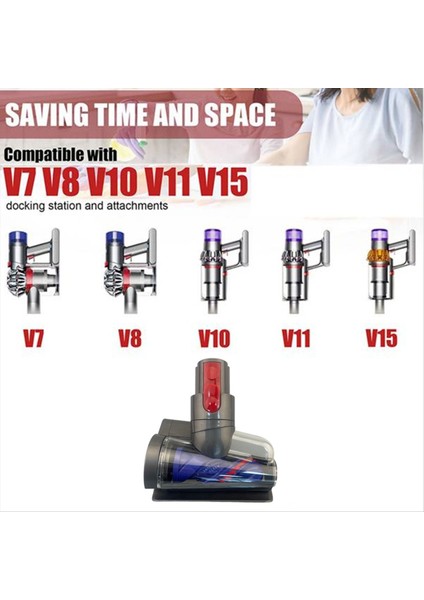 Dyson V7 / V8/V10/V11 / V15 Elektrikli Süpürge Toz Mite Kaldırma Kafası Mini Elektrikli Fırça Kafası Elektrikli Süpürge Için (Yurt Dışından) indirimleri