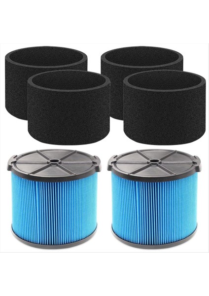 VF3500 Filtre + VF3500 Filtre Süngeri Için Fit Ridgid 3-4. 5 Galon Islak / Kuru Vakum WD3050, WD4070, WD4080, WD4522 (Yurt Dışından)