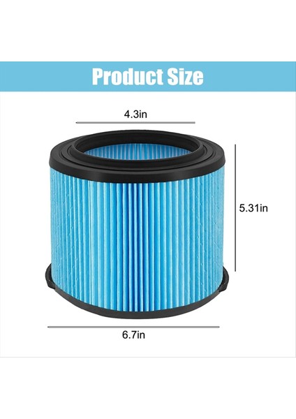VF3500 Filtre + VF3500 Filtre Süngeri Için Fit Ridgid 3-4. 5 Galon Islak / Kuru Vakum WD3050, WD4070, WD4080, WD4522 (Yurt Dışından) fırsatları