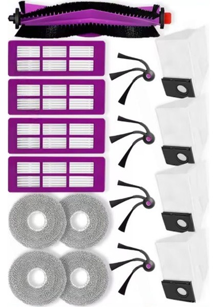 Eureka Için J15 Max Ultra Elektrikli Süpürge Yedek Parçaları Ana Silindir Fırça Yan Fırça Hepa Filtre Paspas Bezi Toz Torbası (Yurt Dışından) indirimleri