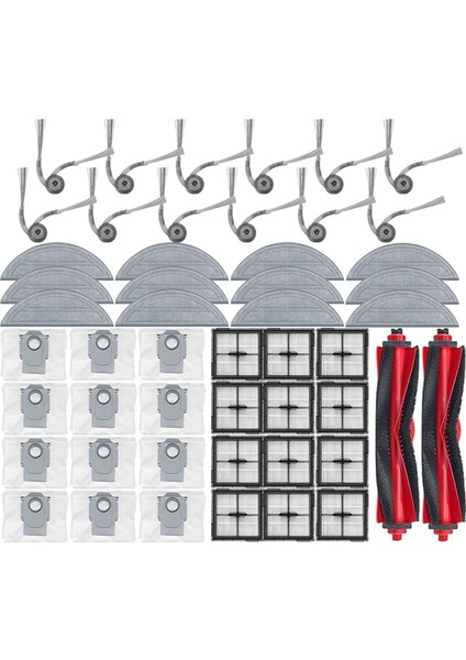 Roborock Q10 S5 / Q10 Vf / Q10V / S8 Pro / S8 Pro Artı Elektrikli Süpürge Parçası Ana Yan Fırça Filtresi Paspas Toz Torbaları (Yurt Dışından) modelleri