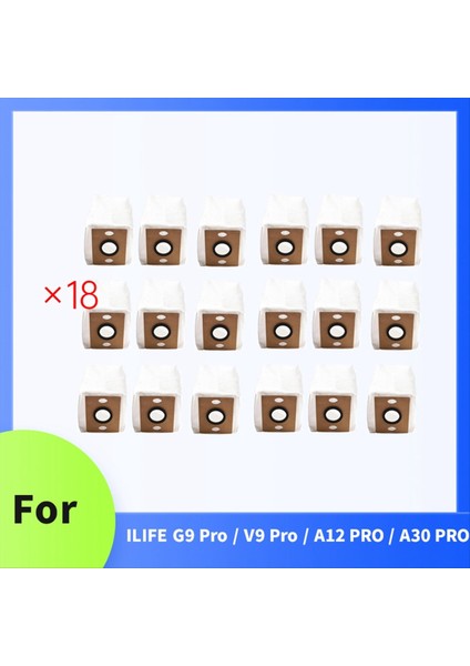 18 Adet Toz Torbası Ilıfe G9 Pro / V9 Pro / A12 Pro / A30 Pro Elektrikli Süpürge Aksesuarları Toz Torbası Yedek Parçalar (Yurt Dışından) modelleri