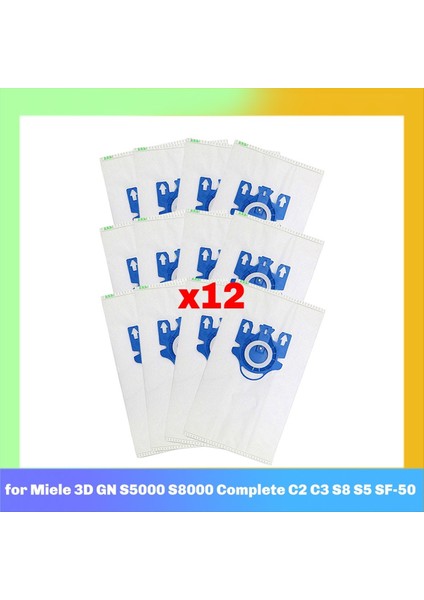 Elektrikli Süpürge Toz Torbaları Miele 3D Gn S5000 S8000 Komple C2 C3 S8 S5 Sf - 50 Yedek Parça Aksesuar (Yurt Dışından) fiyatları