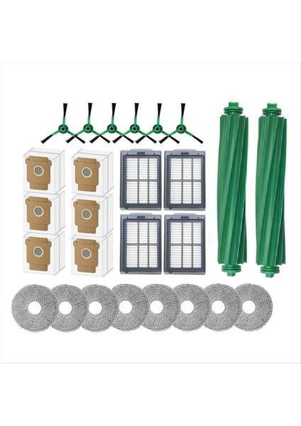 26 Adet Irobot Roomba Artı 505 Combo / 405 Combo Robotlu Süpürge Fırçası Hepa Filtre Paspas Bezi Toz Torbası Yedek Parça (Yurt Dışından) modelleri