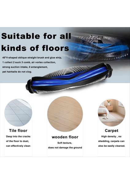 Ana Fırçalar Ecovacs Deebot Için N30 Pro Omni / N30 Omni / T50 Pro Omni / T50 Omni / T50 Max Elektrikli Süpürge Aksesuarları (Yurt Dışından) indirimleri