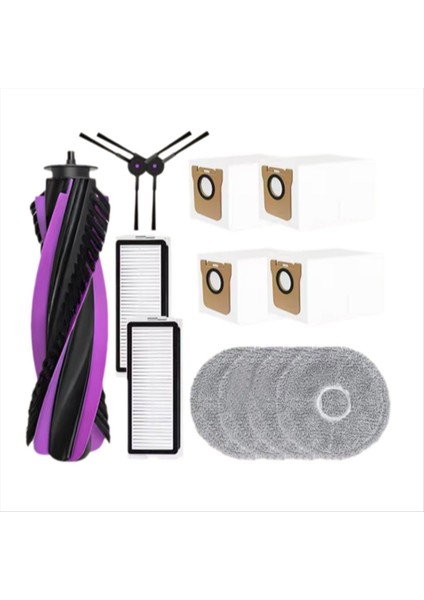 Jonr P20 Pro / T5 Pro Robotlu Süpürge Ana / Yan Fırça, Filtre, Paspas Rulo, Toz Torbası (Yurt Dışından)