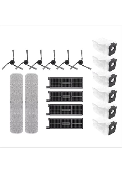 Mova Için Z50 Ultra / Mova Z5 Pro / Mova Z5 Aksesuarları Tricut Fırça Toz Torbası Paspas Robotlu Süpürge Yedek Parçaları (Yurt Dışından)