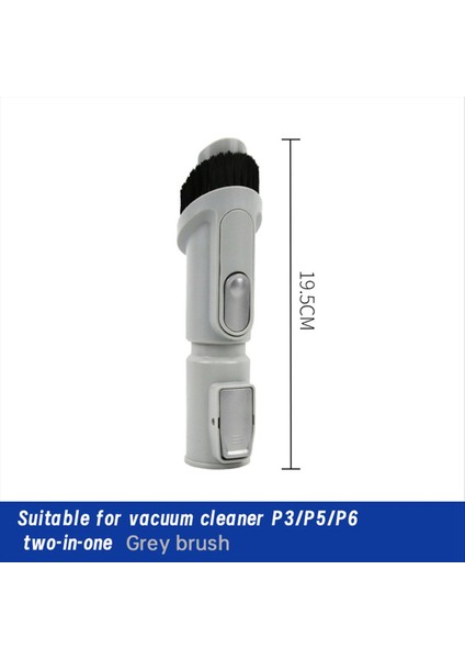 2-In-1 Fırça Midea Için P3/p6 / P5 Elektrikli Süpürge Yedek Yumuşak Fırça Midea Için P6 / P5 / P3 Elektrikli Süpürge Parçaları Gri (Yurt Dışından) modelleri