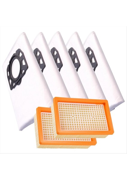 Elektrikli Süpürge Torbaları Filtre Karcher Için Wd4 Wd5 Wd6 WD5P WD6P Premium Mv4 Mv5 Mv6 Yedek Çanta Parçaları (Yurt Dışından) modelleri