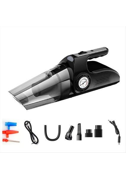 5000PA Kablosuz Araba Elektrikli Süpürge El Otomatik Mini Elektrikli Süpürge Şişme Aydınlatma Pointer Ekran (Yurt Dışından)