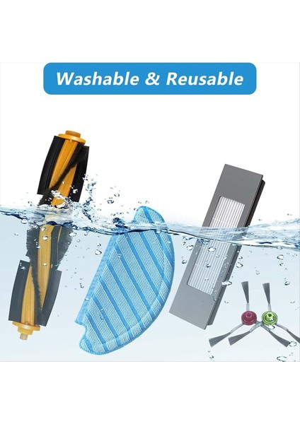 Aksesuarları Ecovacs Deebot Için N8 N8 + N8 Pro N8 Pro + Ozmo T8 T8 + T8 Aıvı T9, T9+, Ana Fırçalar, Yan Fırçalar, Filtreler (Yurt Dışından) indirimleri