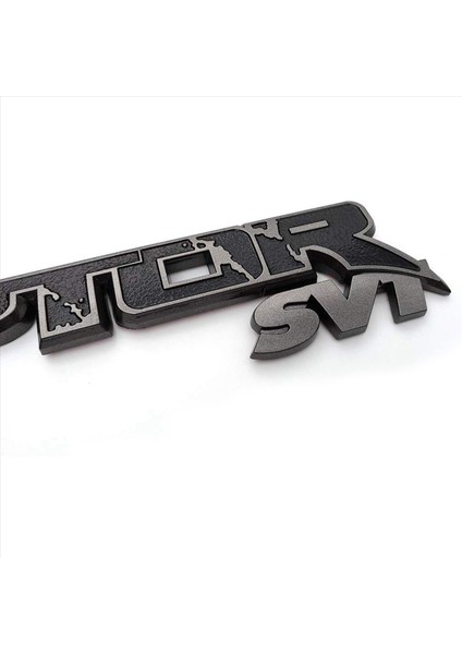 2x Araba Arka Gövde Amblemleri Raptor Svt Amblem 3D Logo Bagaj Kapağı Ford F150 2009-2014 Için Yedek Çıkartmalar (Siyah+Gri) (Yurt Dışından) fırsatları