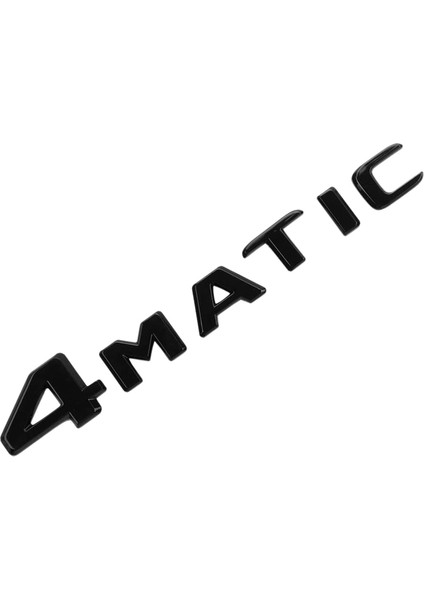 4matik Siyah Otomatik Bagaj Kapı Çamurluk Tampon Çıkartma Etiket Emblemi Yapışkan Bant Etiketi Mercedes-Benz Için Değiştirme (Yurt Dışından)