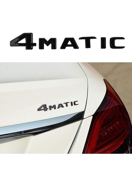 4matik Siyah Otomatik Bagaj Kapı Çamurluk Tampon Çıkartma Etiket Emblemi Yapışkan Bant Etiketi Mercedes-Benz Için Değiştirme (Yurt Dışından) fiyatları