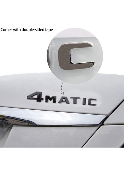 4matik Siyah Otomatik Bagaj Kapı Çamurluk Tampon Çıkartma Etiket Emblemi Yapışkan Bant Etiketi Mercedes-Benz Için Değiştirme (Yurt Dışından) indirimleri