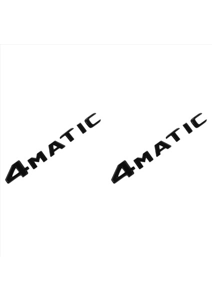 2x 4matik Siyah Otomatik Gövde Kapı Çamurluk Tampon Rozeti Çıkartma Amblemi Yapışkan Bant Çıkartması Mercedes-Benz Için Yedek (Yurt Dışından)