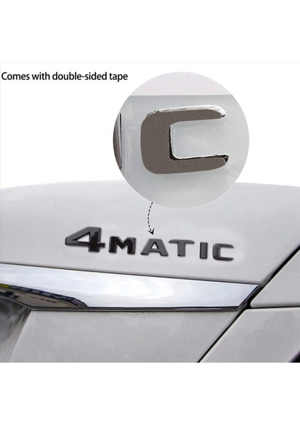 2x 4matik Siyah Otomatik Gövde Kapı Çamurluk Tampon Rozeti Çıkartma Amblemi Yapışkan Bant Çıkartması Mercedes-Benz Için Yedek (Yurt Dışından) indirimleri