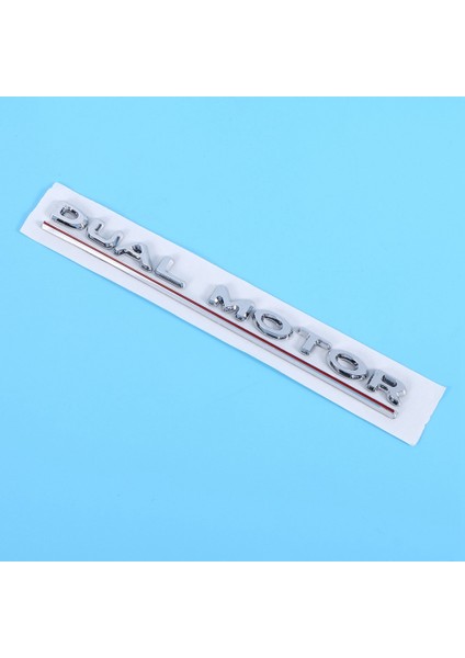 2x 3D Çift Motor Çıkartmaları Araç Arka Bagaj Etiket Rozeti Tesla Model 3 2017-2020 Dekoratif Çıkartma (Yurt Dışından) modelleri