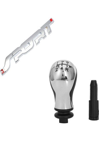 5 Vitesli Manuel Araba Vites Düğmesi ile Spor Logosu Amblem Arabası Bagajı Çamurluk Rozeti 3D Çıkartma (Yurt Dışından) modelleri