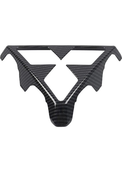 Mitsubishi Eclipse Cross 2018 2019 Araç Ön Izgara Merkezi Logo Çerçevesi Merkez Panel Kapak Döşeme Sticter Karbon Fiber (Yurt Dışından)