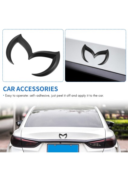 Siyah Evil M Logo Amblem Rozeti Mazda Için Çıkartma Tüm Model Araba Gövdesi Arka Gövde Çıkartma Etiketi Isim Dekoru Dekor Aksesuarları (Yurt Dışından) modelleri