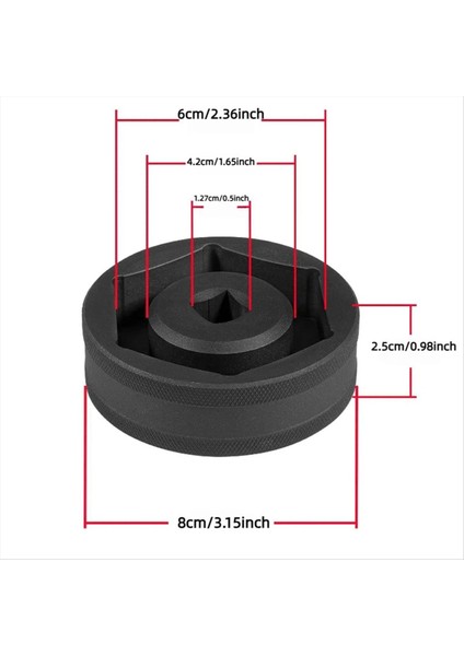 Arka Tekerlek Aks Somunu Soket Aracı 60MM Manuel Araç Motosiklet Modifikasyonu Için Tekerlek Somunlarını Çıkarır (Yurt Dışından) fırsatları