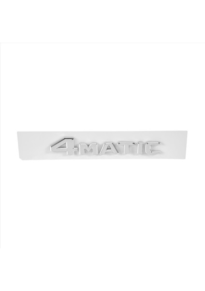 4matik Gümüş Otomatik Gövde Kapı Çamurluk Tampon Rozeti Çıkartma Emblemi Yapışkan Bant Çıkartması Mercedes-Benz Için Yedek (Yurt Dışından)