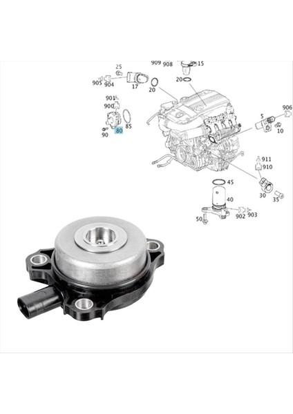 2711560090 Eksantrik Mili Düzenleyici Kontrol Vanası Motoru Mercedes-Benz M271 S204 C200 Cgı C180 C207 E260 W212 (Yurt Dışından) modelleri