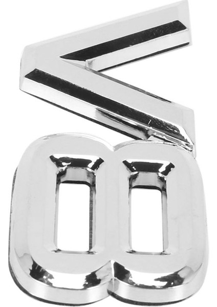 4pcs 7 5x3 5cm Otomatik Araba V8 Stickers 3D Krom Çıkartma Rozeti Amblemi (Yurt Dışından) fırsatları