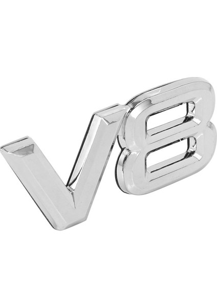 4pcs 7 5x3 5cm Otomatik Araba V8 Stickers 3D Krom Çıkartma Rozeti Amblemi (Yurt Dışından) indirimleri