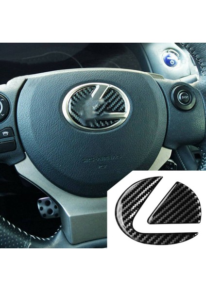 Lexus Için 2x F Sport Gs Es Rx Nx Karbon Fiber Direksiyon Simidi Amblem Çıkartma Çıkartması (Yurt Dışından) fiyatları