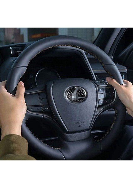 Lexus Için 2x F Sport Gs Es Rx Nx Karbon Fiber Direksiyon Simidi Amblem Çıkartma Çıkartması (Yurt Dışından) fırsatları