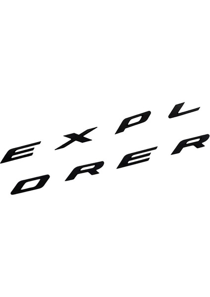 16X 3D Harfler Abs Ön Başlık Amblem Explorer Spor Kaput Harfleri Ford Explorer 2011-2020 (Mat Siyah) (Yurt Dışından) fiyatları