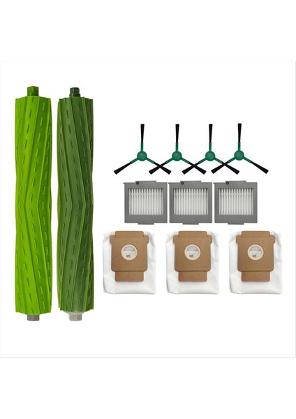 Irobot Roomba Için Max 705 Vac / Irobot Roomba Artı 504 Vac Yedek Parçalar Ana Fırça Kenar Fırça Toz Torbası Filtresi (Yurt Dışından)