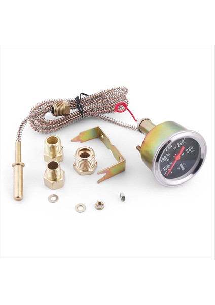 2inch 52MM Mekanik 12V Su Sıcaklık Göstergesi 50-140 ℃/130-280 ℉ Su Sıcaklığı Gösterge Araç Öteli Sensörlü (Yurt Dışından) modelleri