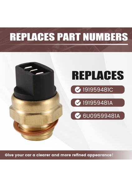 191959481C Vw Skoda Koltuğu Için Radyatör Fan Sıcaklık Anahtarı Sensörü Audi Toledo Golf Yeni 191959481A 6U0959481A (Yurt Dışından) indirimleri